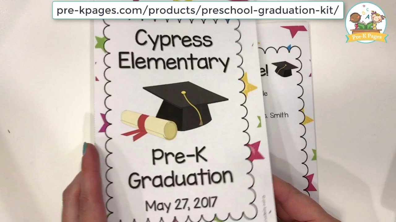 Preschool Graduation Program Template Awesome Printable Preschool Graduation Program