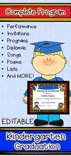 Preschool Graduation Program Template Beautiful Kindergarten Graduation Program