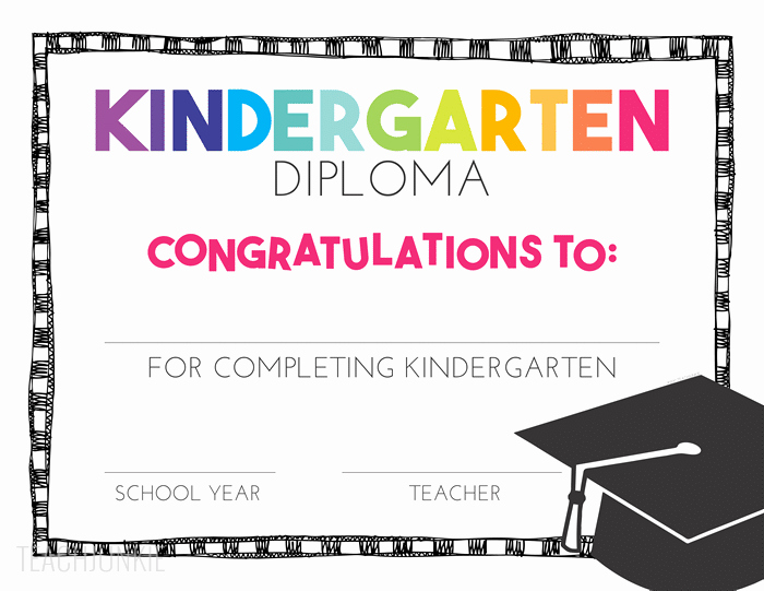 Preschool Graduation Programs Template Best Of Free Pre K and Kindergarten Graduation Diplomas Teach Junkie