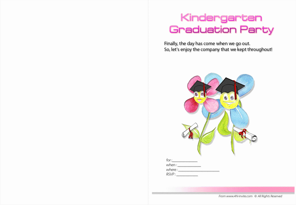 Preschool Graduation Programs Template Luxury Kindergarten Graduation Invitation Printable