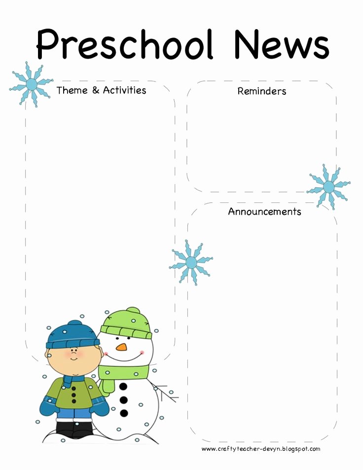 Preschool Newsletter Template Free Fresh Pinterest • the World’s Catalog Of Ideas