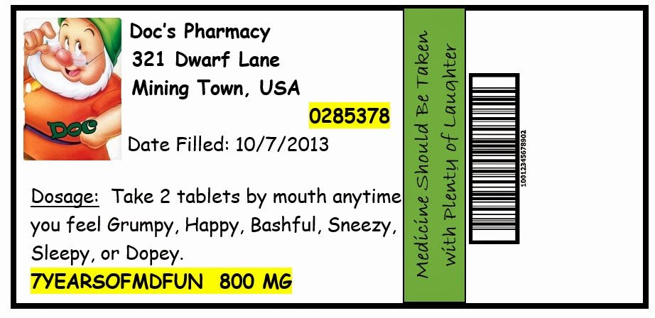 Prescription Bottle Label Template Elegant Invite and Delight October 2013