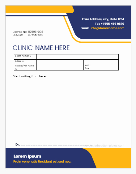 Prescription Pad Template Microsoft Word Awesome Veterinary Prescription Pad Templates for Ms Word