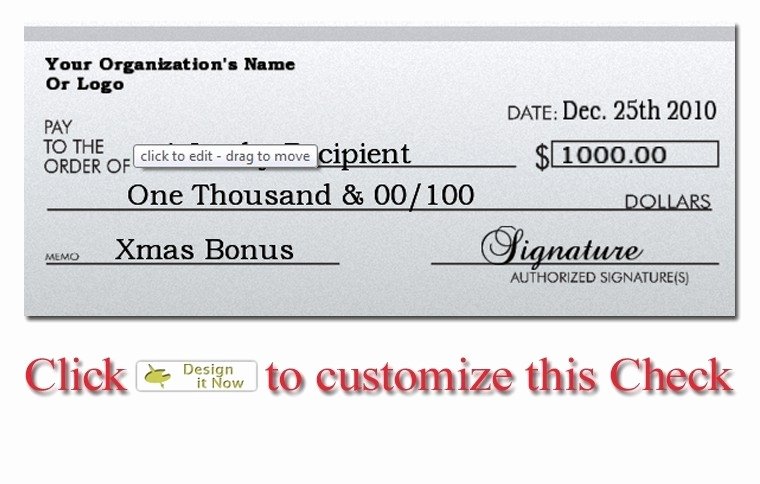 Presentation Checks Template Fresh Big Check Template Publisher