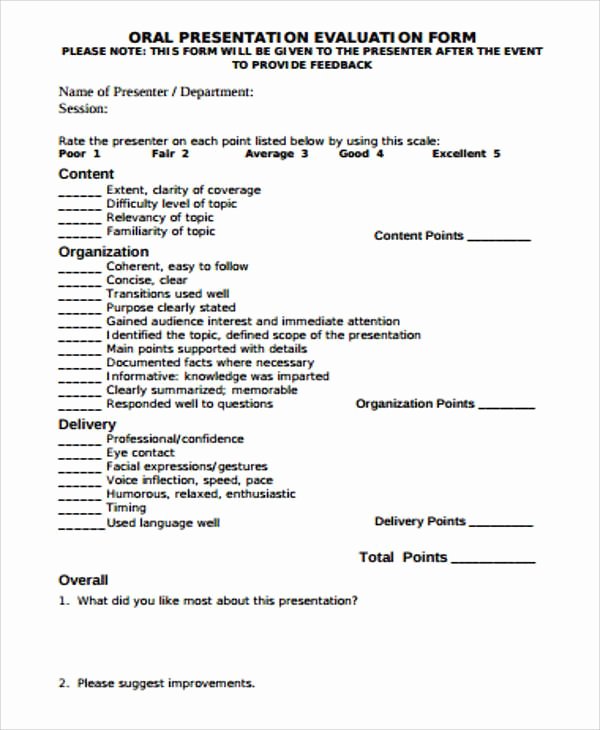 Presentation Feedback form Template Inspirational Best 25 Presentation Evaluation form Ideas On Pinterest