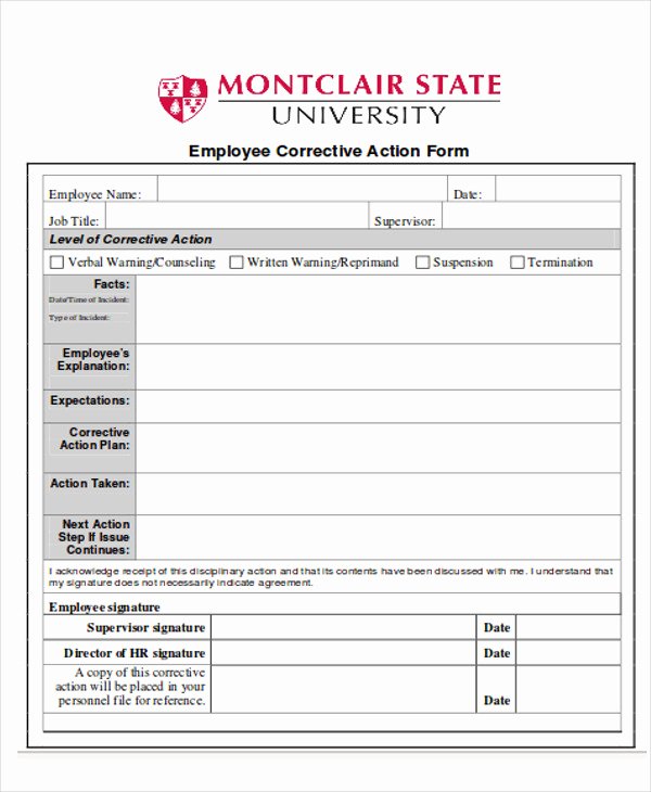 Preventive Action form Inspirational 10 Sample Action Reports