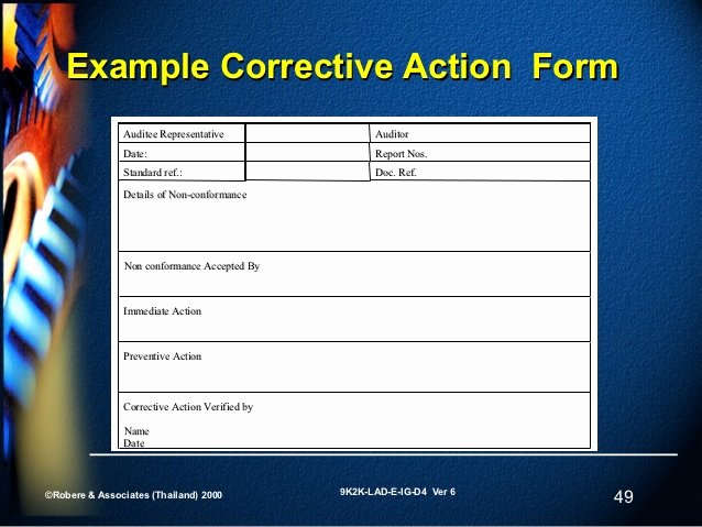 Preventive Action form Inspirational Slide 4 V6