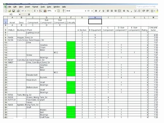 Preventive Maintenance Excel Template Fresh forklift Checklist Template Erieairfair