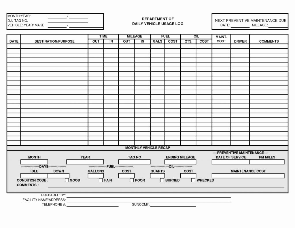 Preventive Maintenance Excel Template Luxury Fuel Log Excel Spreadsheet Google Spreadshee Fuel Log