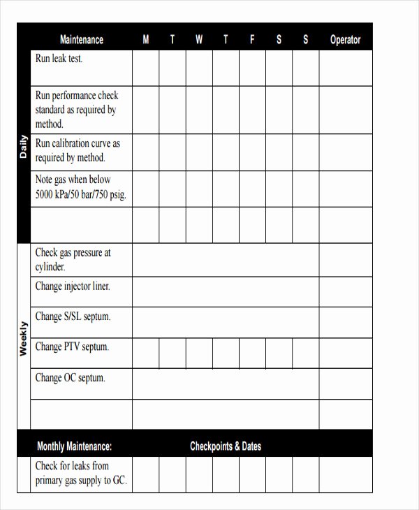 Preventive Maintenance Schedule format Pdf Inspirational 6 Annual Maintenance Schedule Templates Free Word Pdf