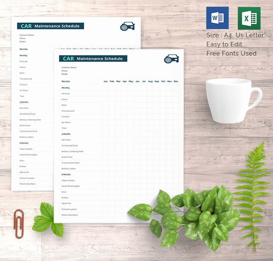Preventive Maintenance Schedule format Pdf Unique 37 Preventive Maintenance Schedule Templates Word