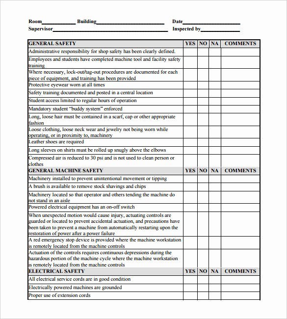 Preventive Maintenance Schedule Pdf Elegant Equipment Maintenance Checklist Template Templates
