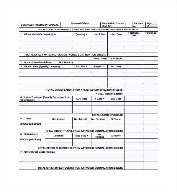 Price Proposal Template Beautiful 15 Price Proposal Templates