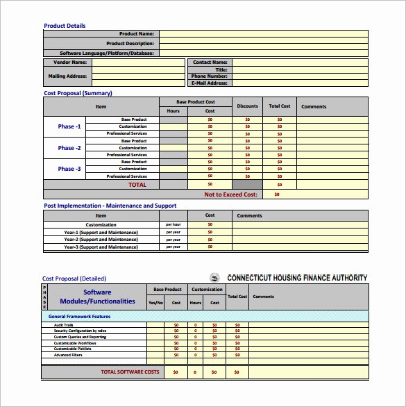 Price Proposal Template Best Of Cost Proposal Template 14 Free Word Excel Pdf format