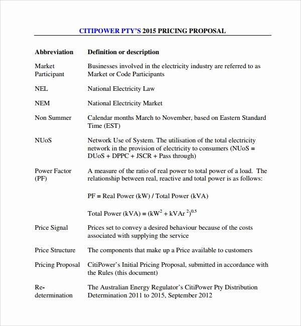 Price Proposal Template New 15 Price Proposal Templates