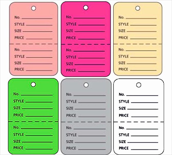 Price Tag Template Printable Elegant 19 Inventory Tag Template Free Printable Vector Eps