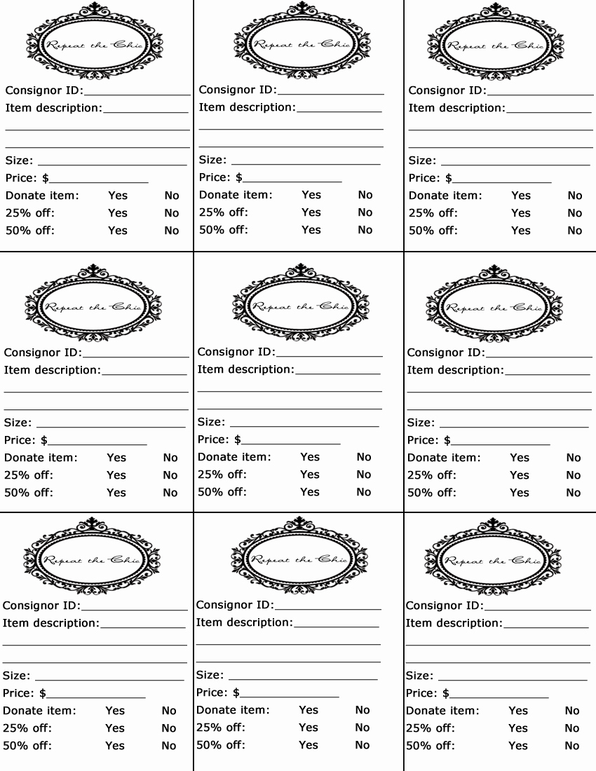 Price Tag Templates Printable Luxury Best S Of Price Tag Templates Printable Price