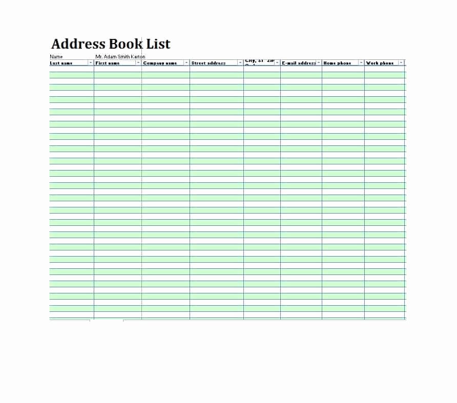 Printable Address Book Template Fresh 40 Printable &amp; Editable Address Book Templates [ Free]