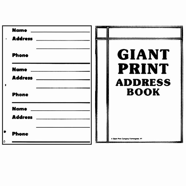 Printable Address Book Template Unique Maxiaids