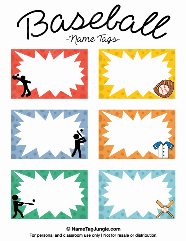 Printable Baseball Card Template Awesome Pin by Muse Printables On Name Tags at Nametagjungle