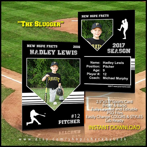 Printable Baseball Card Template Fresh Baseball Card Template Perfect for Trading Cards for Your