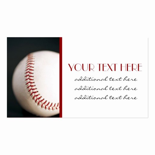 Printable Baseball Card Template Inspirational Baseball Business Card Templates