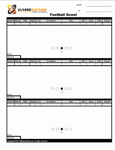 Printable Blank Football formation Sheets Beautiful Football Scout Sheets