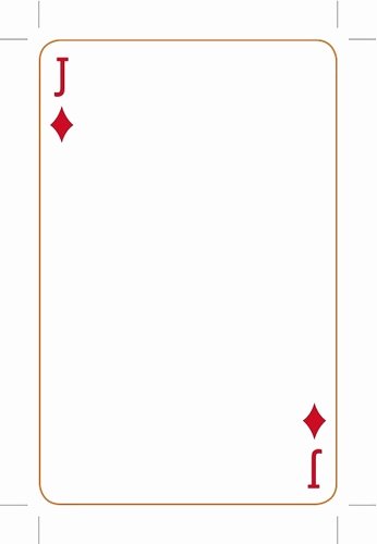 Printable Blank Playing Cards Awesome Playing Card Template