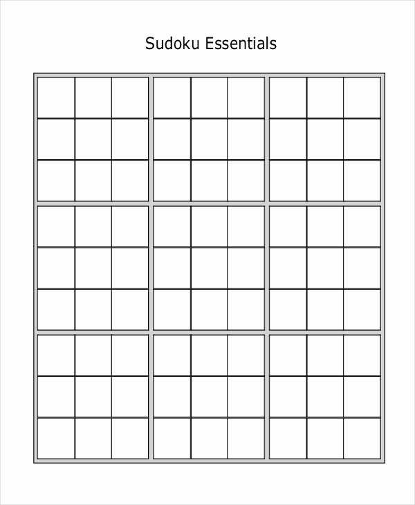 Printable Blank Sudoku 4 Per Page New Blank Sudoku Printable Pages – Ezzy