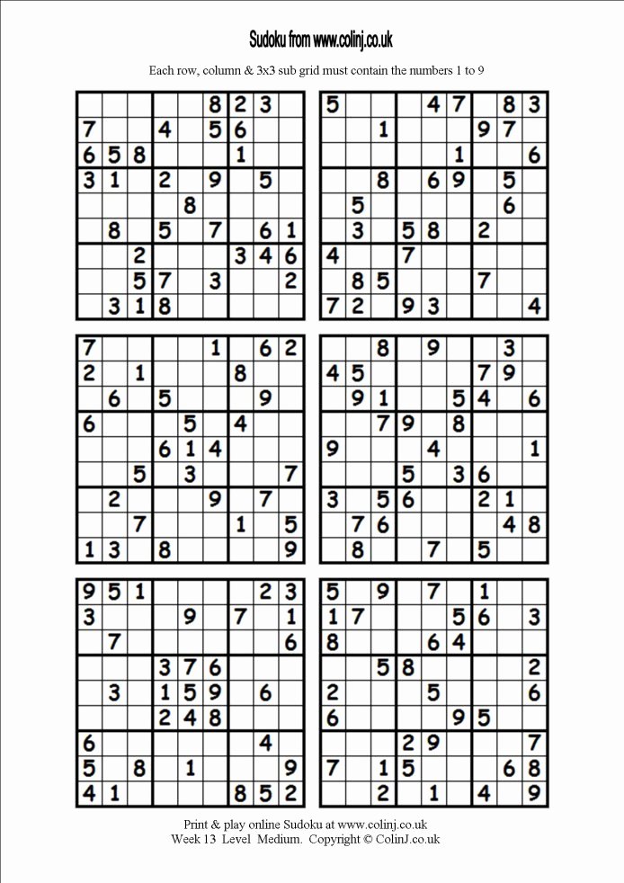 Printable Blank Sudoku 4 Per Page New Related Keywords &amp; Suggestions for Hard Sudoku 4 Per Page