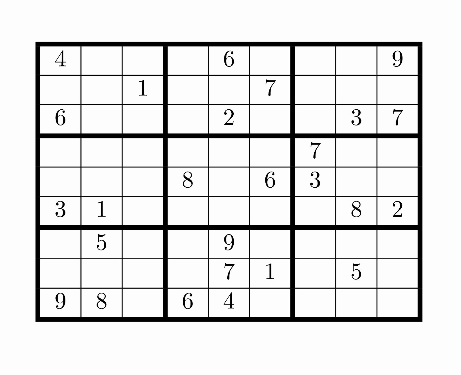 Printable Blank Sudoku 4 Per Page Unique Tirpidz S Sudoku 25 Classic Sudoku 9 X 9