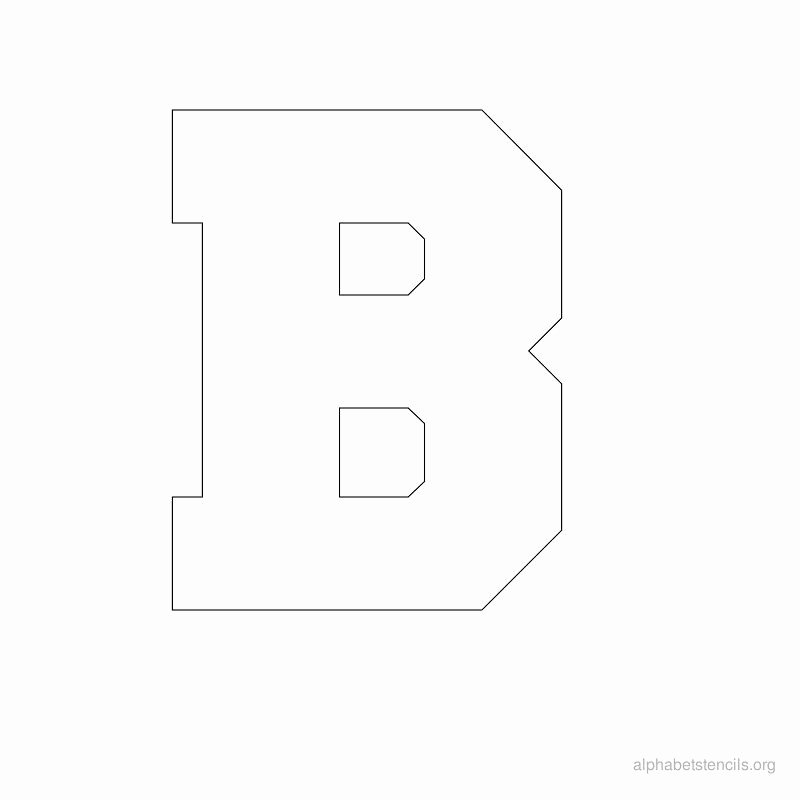 Printable Block Letters Template Awesome Print Free Alphabet Stencils Block B Sew Nice