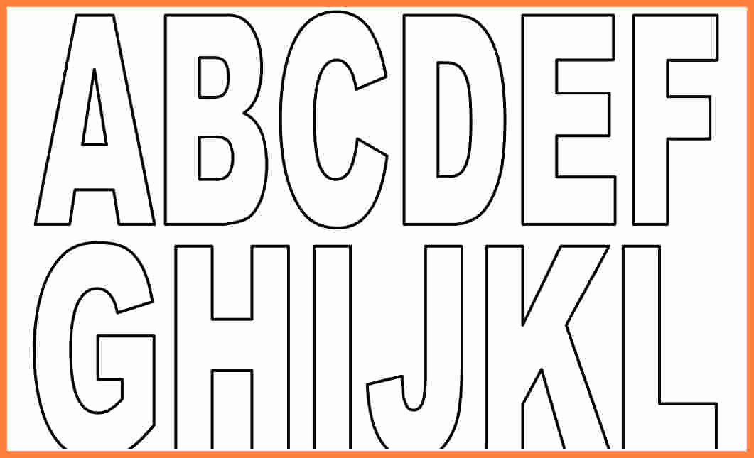Printable Block Letters Template Elegant 6 Block Letter Template