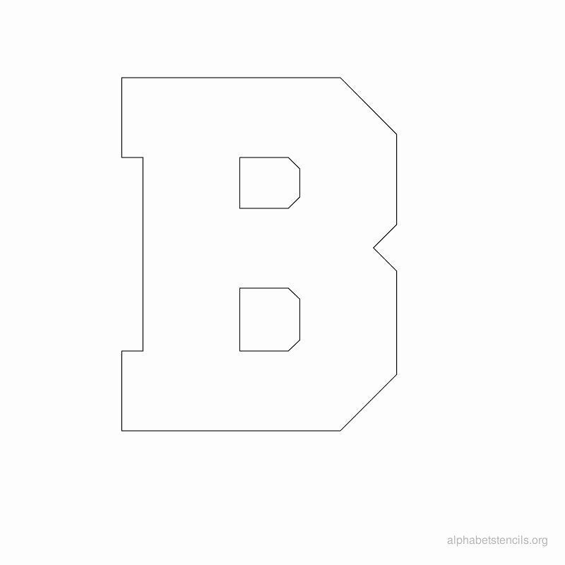 Printable Block Letters Template Elegant Print Free Alphabet Stencils Block B Sew Nice