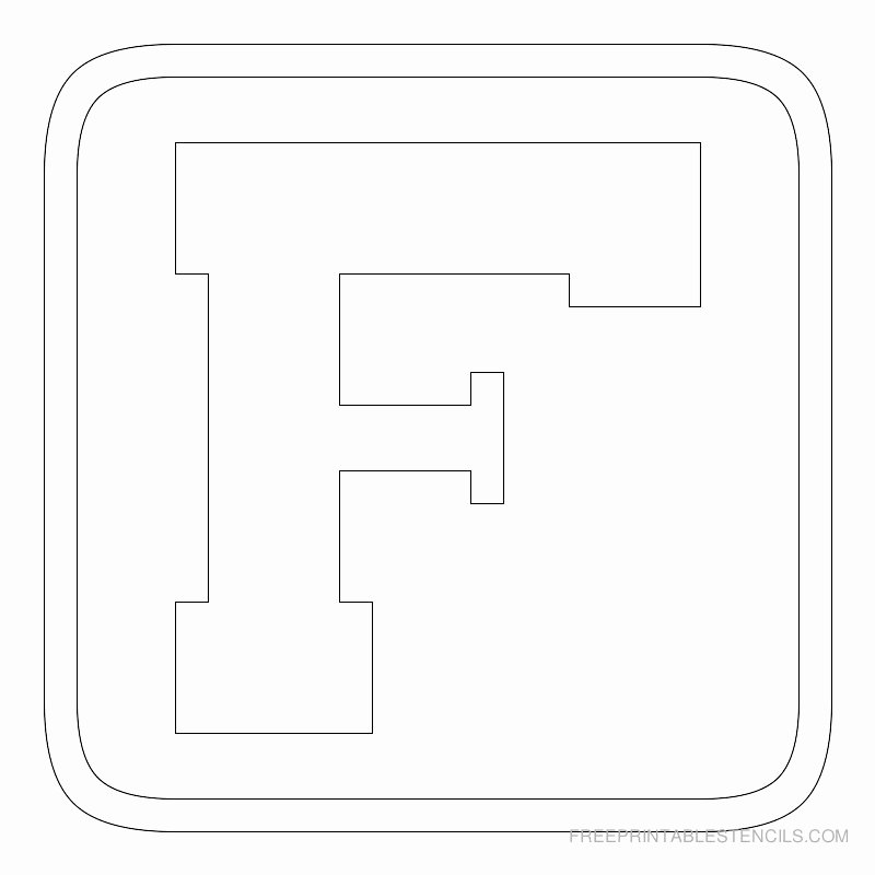 Printable Block Letters Template Fresh Printable Block Letter Stencils
