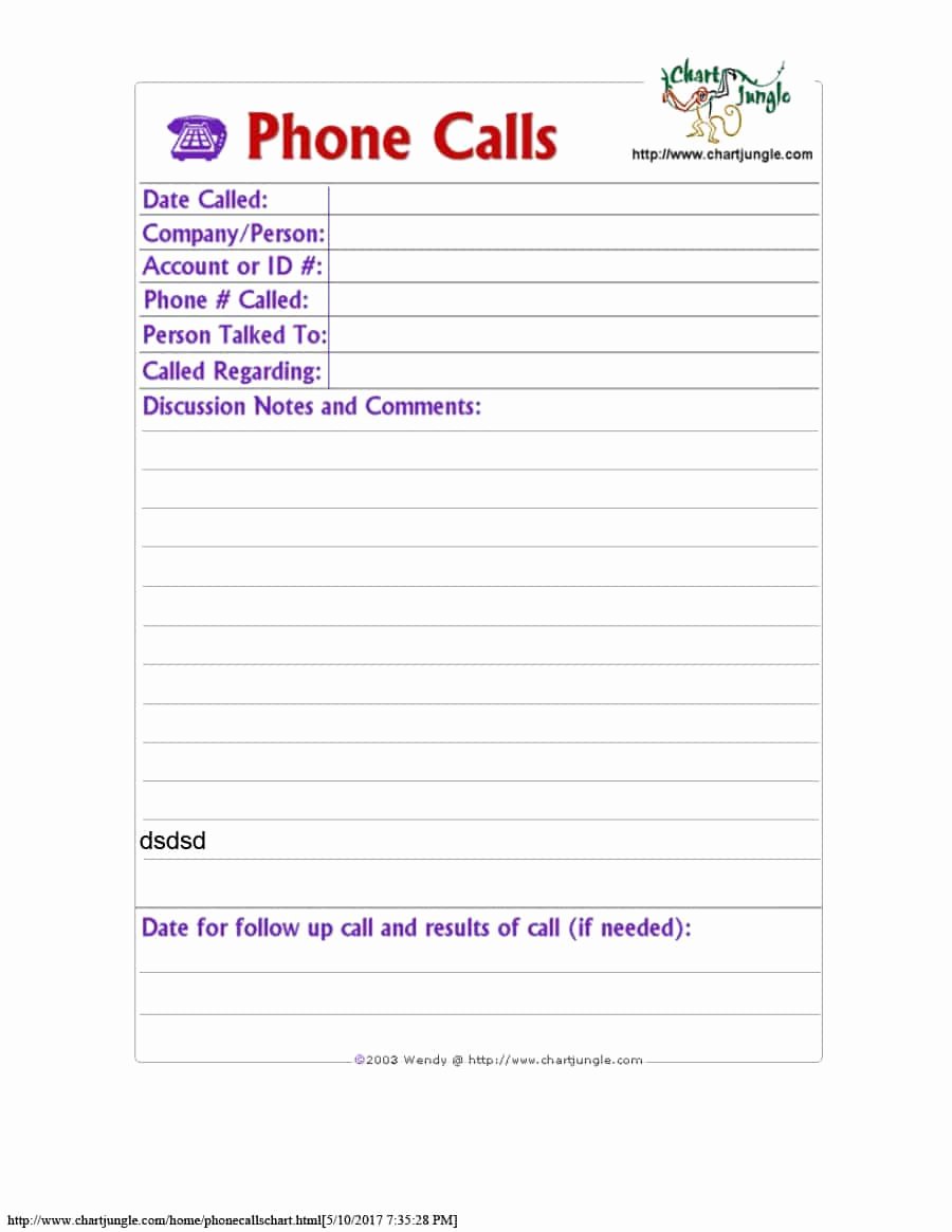 Printable Call Log Template Beautiful 40 Printable Call Log Templates In Microsoft Word and Excel