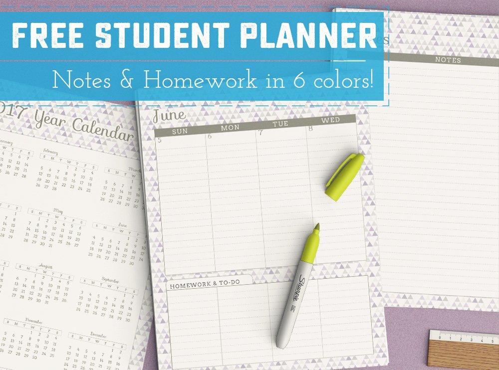 Printable College Student Planner Fresh Free Printable Student Planner Sweet Anne Designs