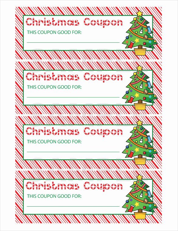 Printable Coupon Template Word Fresh 35 Christmas Coupon Templates Psd Doc Apple Pages