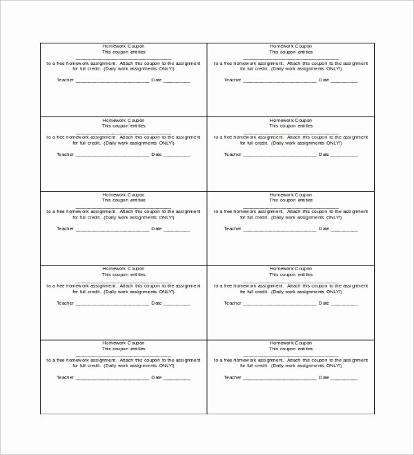 Printable Coupon Template Word New 40 Blank Templates Free Sample Example format