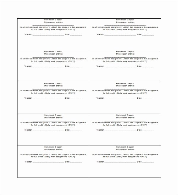 Printable Coupon Template Word New 40 Blank Templates Free Sample Example format