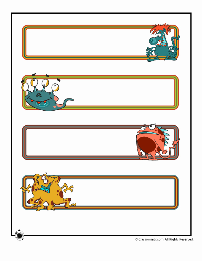 Printable Desk Name Plates Luxury Printable Name Cards and Bulletin Board Decorations
