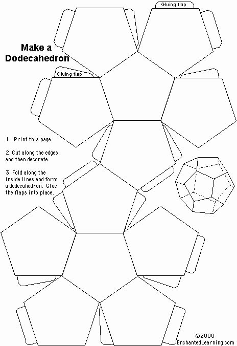 Printable Dice Template Luxury the 25 Best Dodecahedron Template Ideas On Pinterest