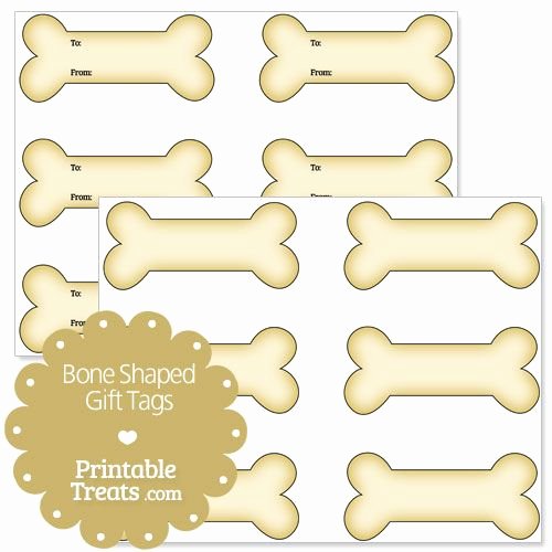 Printable Dog Tag Template Fresh Printable Bone Shaped Gift Tags Printable Treats