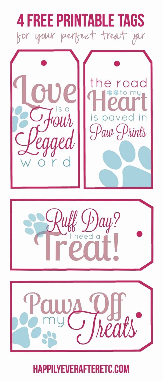 Printable Dog Tags Templates Fresh How to Diy A Dog Treat Jar with 4 Free Printable Tags