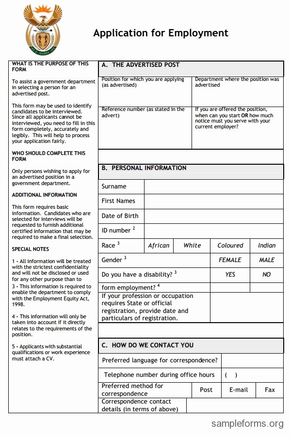 Printable Employment Application Template Beautiful Free Printable Vehicle Bill Of Sale Template form Generic