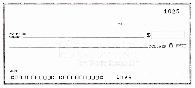 Printable Fake Check Beautiful Cheque En Blanco Con Números Falsos Fotografas De Stock