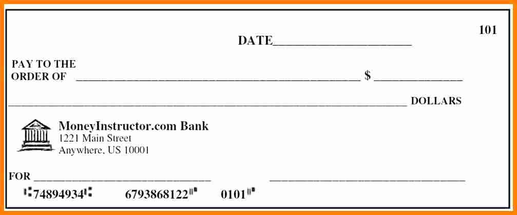 Printable Fake Check Inspirational 5 Fake Payroll Check Template