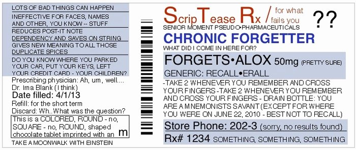 Printable Fake Prescription Labels Awesome Funny Personalized Fake Prescriptions for Modern Life by