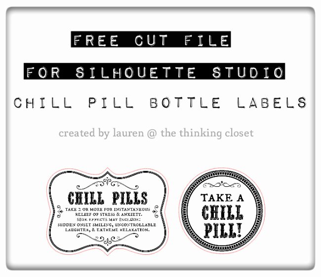 Printable Fake Prescription Labels Unique Chill Pills Gag Gift &amp; Free Printable Labels the