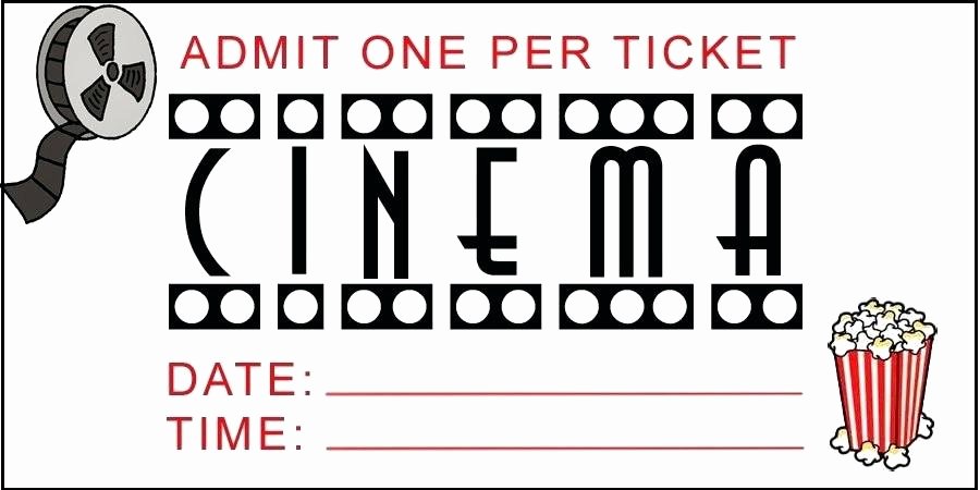 Printable Fake Tickets Elegant Fake Movie Ticket Template – Scsllc